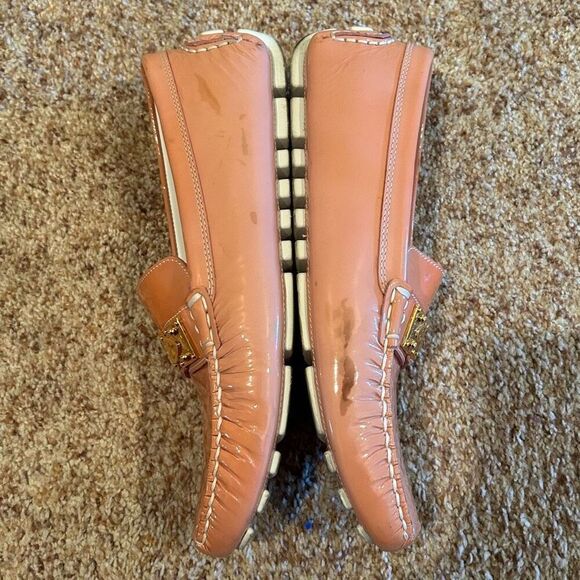 Louis Vuitton Orange Sandals with Gold Accents - Picture 7 of 11